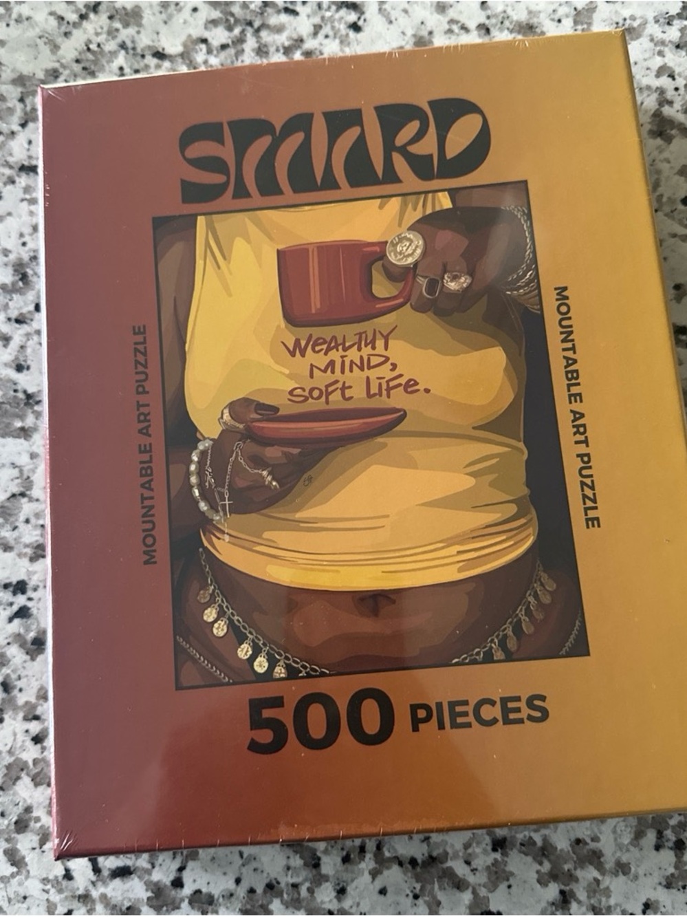 SMARD | 500 Piece Mountable Art Puzzle - Wealthy Mind, Soft Life